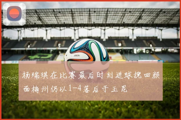 杨瑞琪在比赛最后时刻进球挽回颜面梅州仍以1-4落后于玉昆
